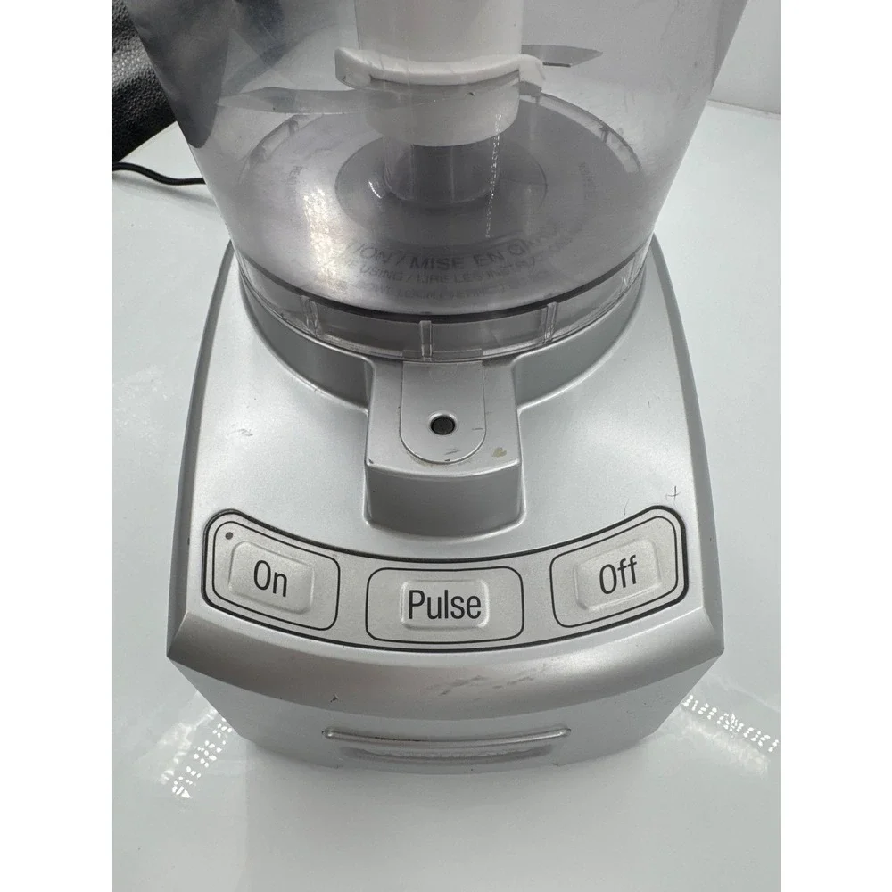 Cuisinart Food Processor Silver MFP-BKWBC‎ Work Bowl Cover Pulse Function